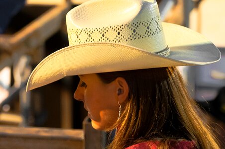 Rodeo woman close up