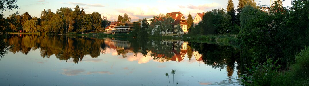 Bad waldsee stadtsee panorama