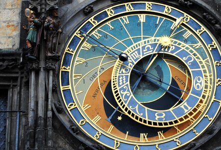 Clock astronomical clock historic center photo