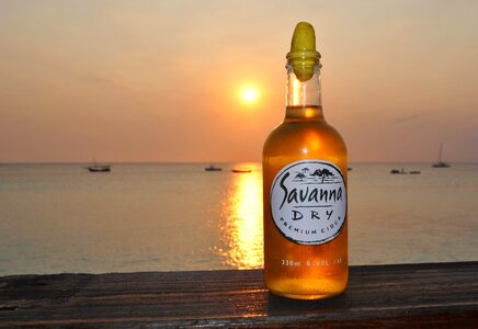 Sunset drink specialty photo