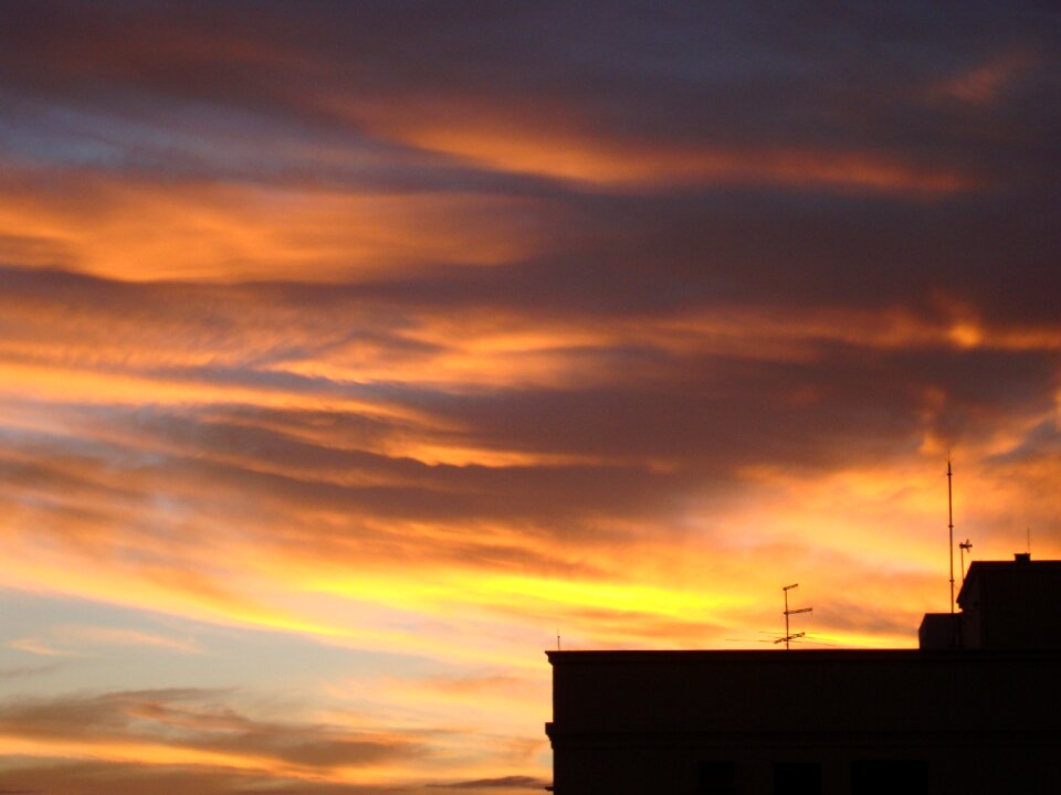 Sunset urban vision