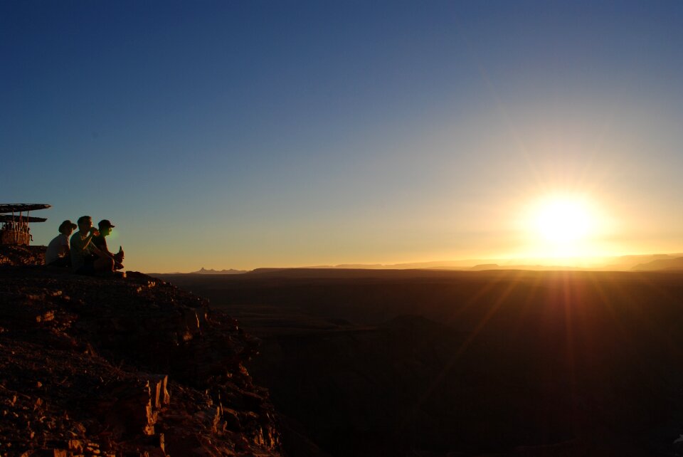 Sunset wide canyon