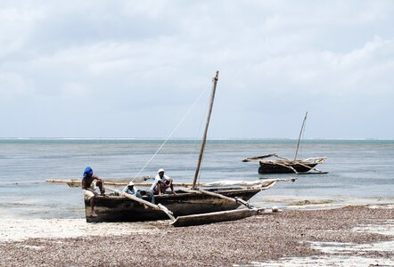 Beach ebb fisherman