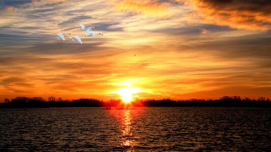 Abendstimmung landscape water photo