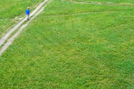 Away run grass