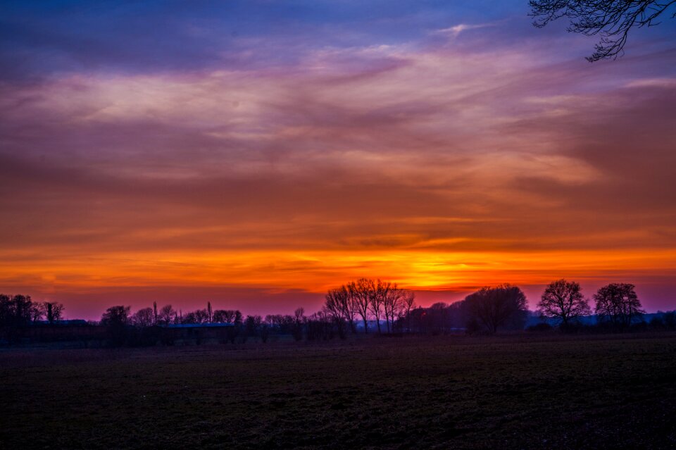 Twilight mood evening sky photo