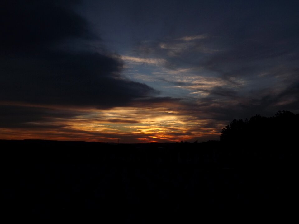 Sunset twilight landscape
