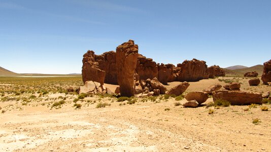 Red brown dry bolivia photo