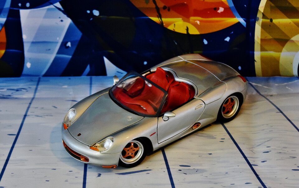 Convertible model car sporty
