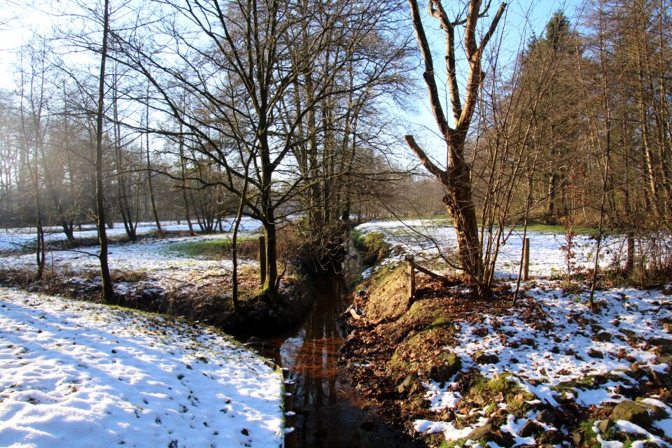 Snow winter landscape netherlands