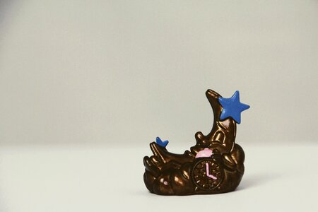 Moon figure isolated