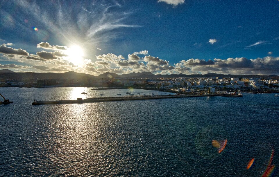 Sun landscape cloud photo