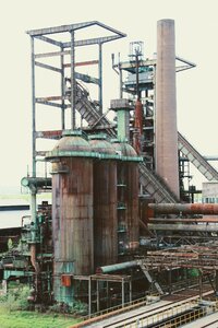 Hoesch steel mill old photo
