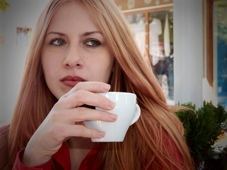 Blonde young morning