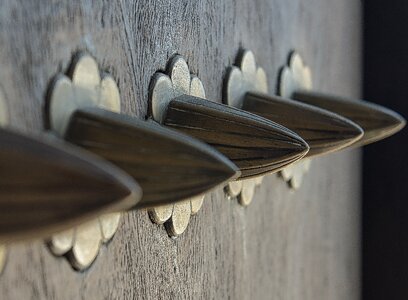 Doorknob wooden metal