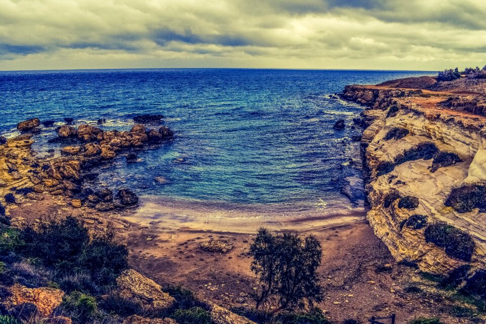 Rocks rock formation sea photo