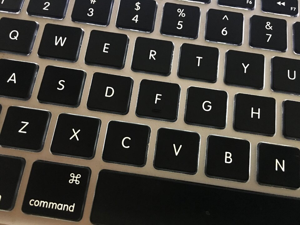 Computer gray keyboard