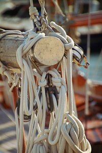 Sailing boat boat knitting photo