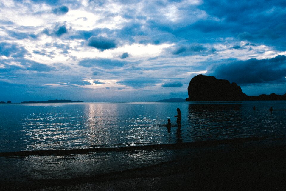 Holidays thailand silhouette
