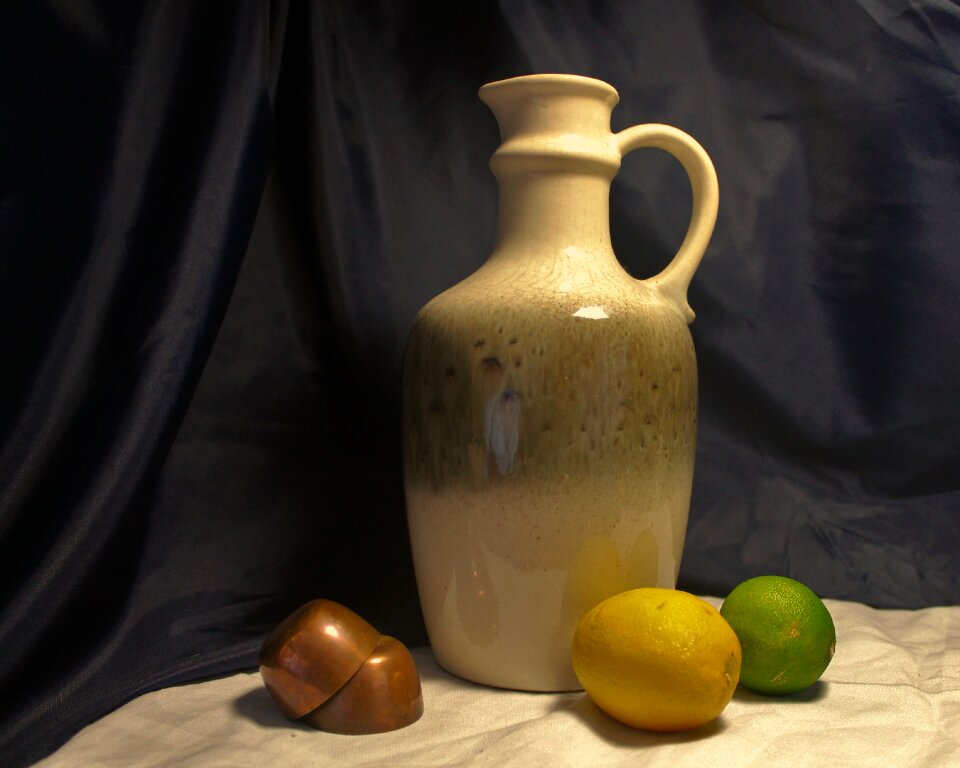 Jug and fruit jug fruit and copper