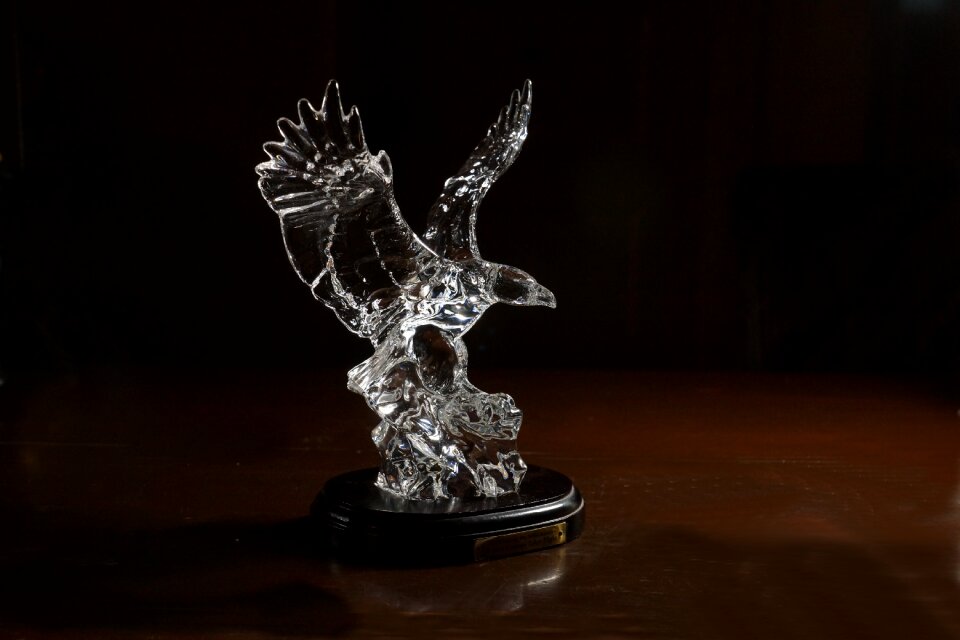 Glass ornament eagle
