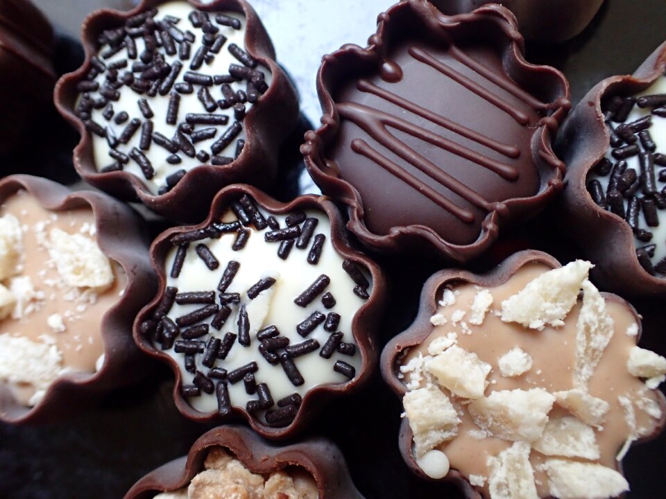 Chocolate background assortment