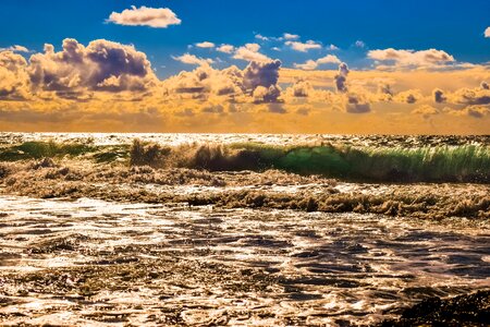 Clouds afternoon scenery photo