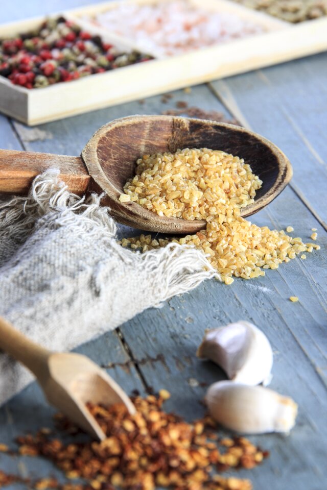 Wooden spoon food restaurant