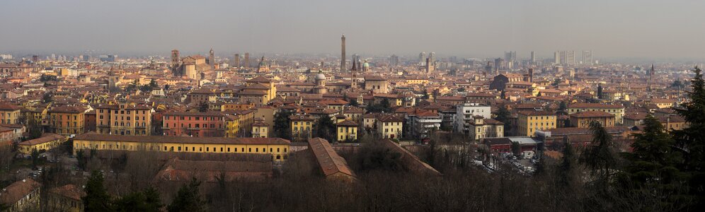 Bologna cityscape italy