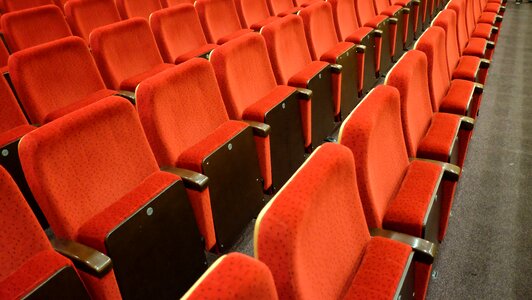 For sitting audience folding