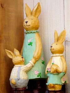 Spring easter decoration figures