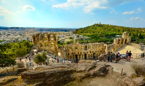 Acropolis theater temple
