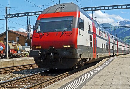 Tax car railway station platform photo