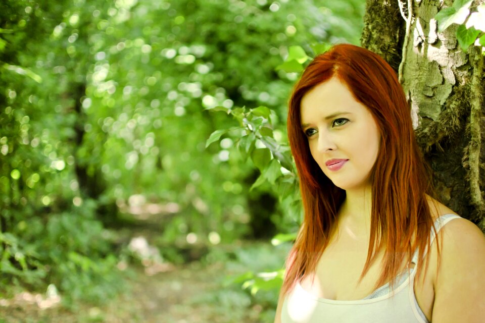 Park woman portrait