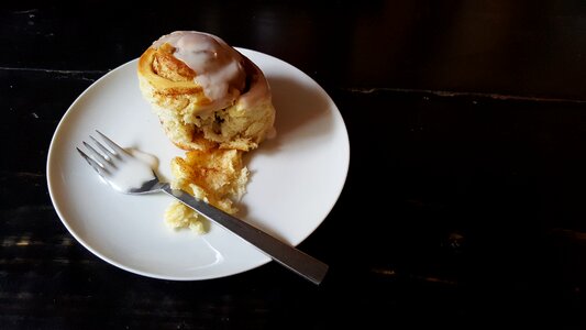 Cinnamon dough sweet photo