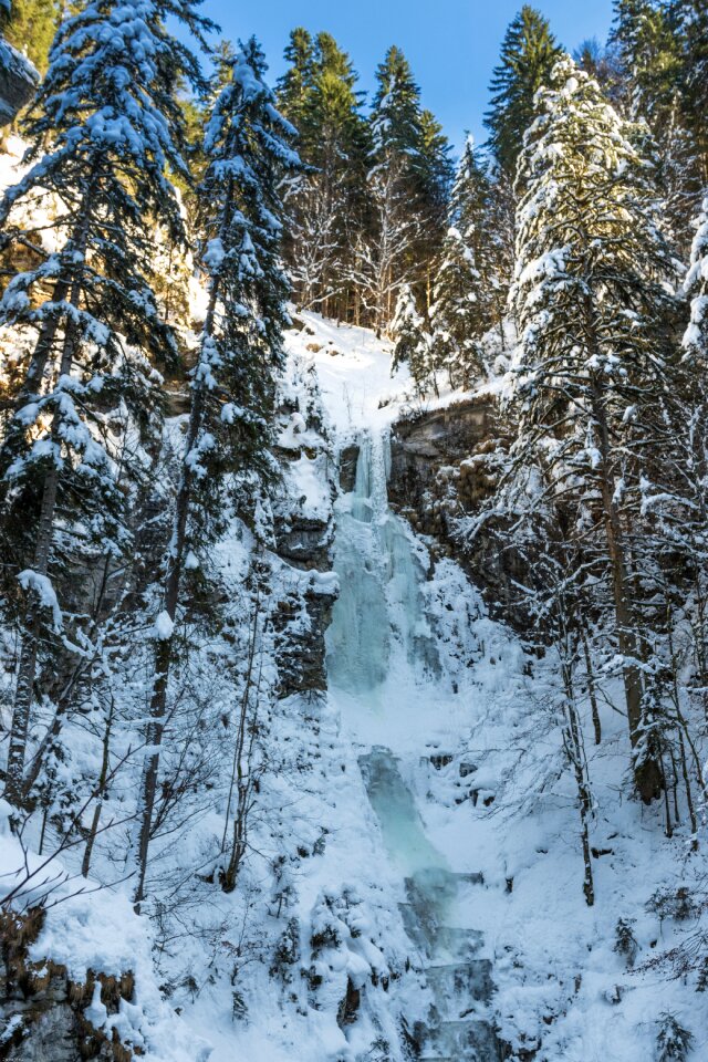 Oberstdorf ice waterfall