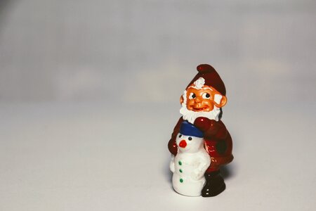 Kids surprise dwarfs garden gnomes