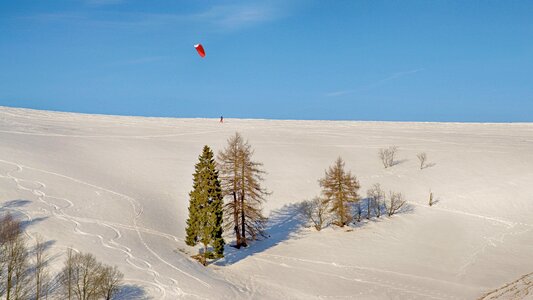 Sport snowkiting pleasure