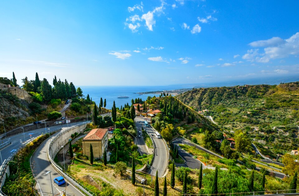 Roads sea coastline