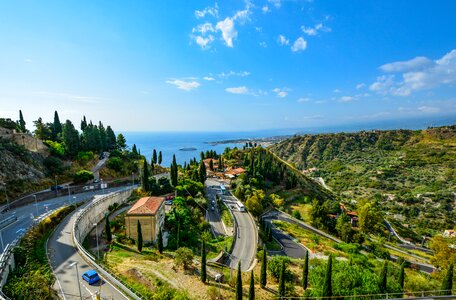 Roads sea coastline