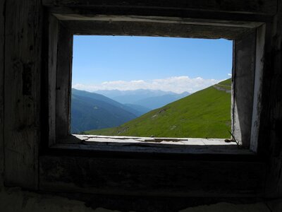 Mountains window fortress
