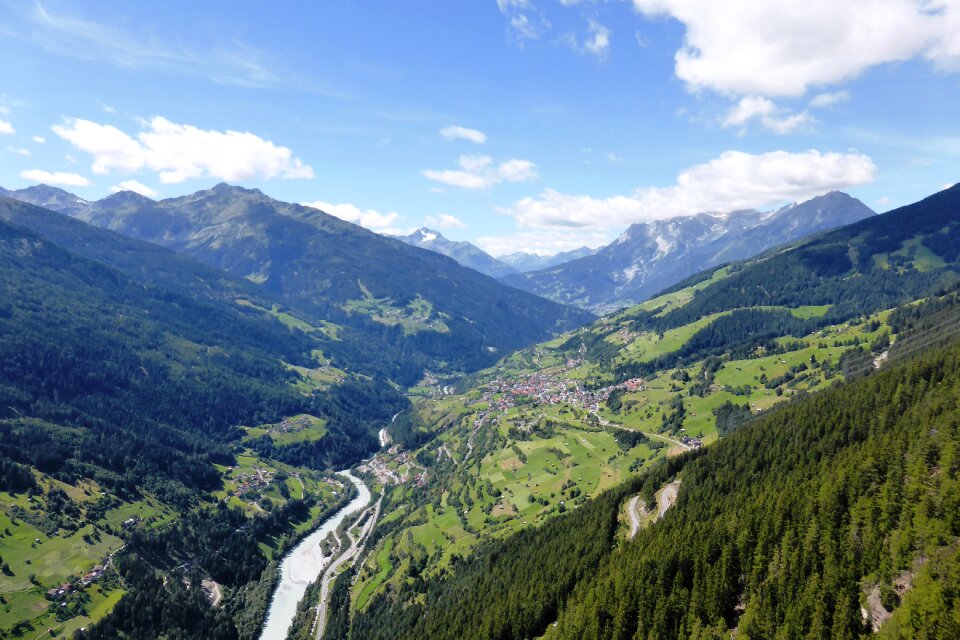 Piller height inntal valley kaunergrat