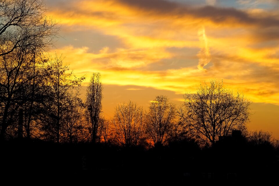 Sky evening sky afterglow