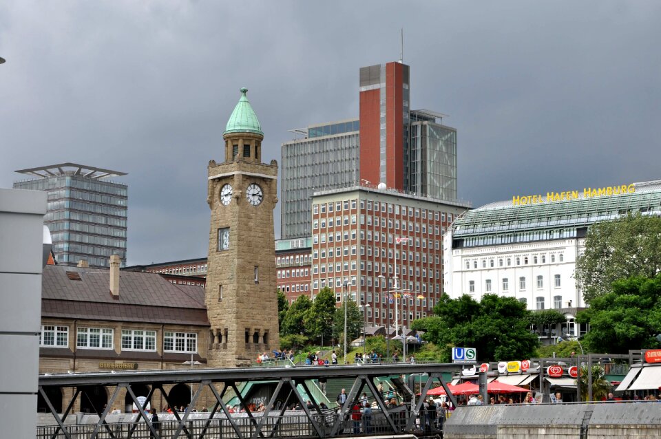 Elbe philharmonic hall boat city view