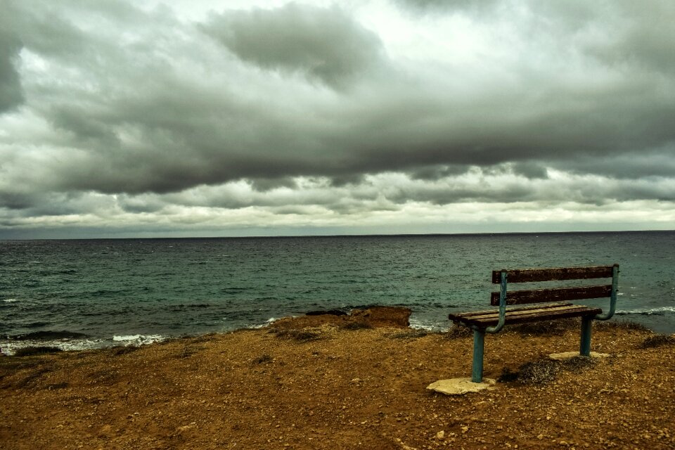 Sky clouds seascape