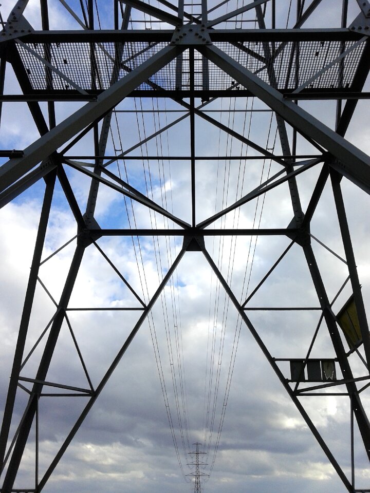 Pylon electricity wires
