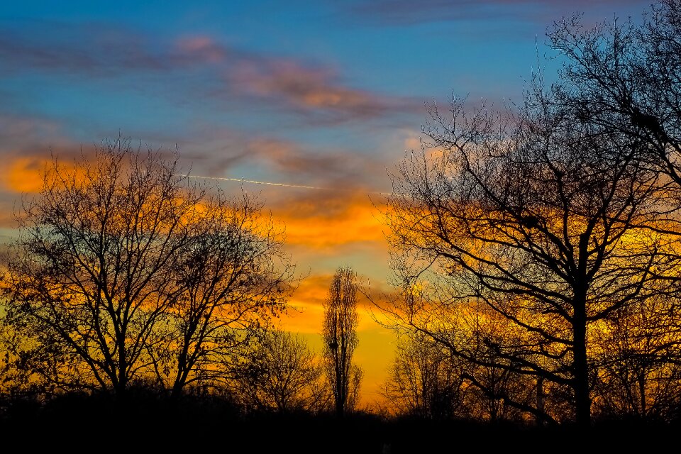 Sky evening sky afterglow