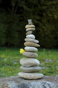 Stones balance stacked photo