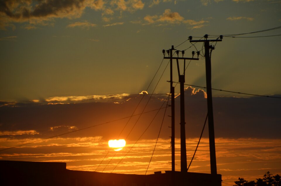 Mast sunset energy photo