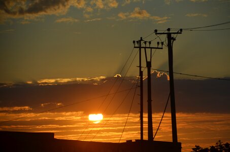 Mast sunset energy photo